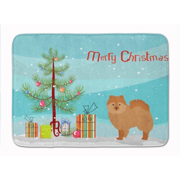 Carolines Treasures German Spitz Christmas Tree Machine Washable Memory Foam Mat CK3456RUG - main